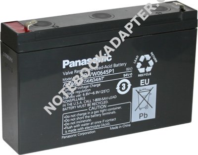 Olověná baterie Panasonic UP-VW0645P1 6V 7,9Ah