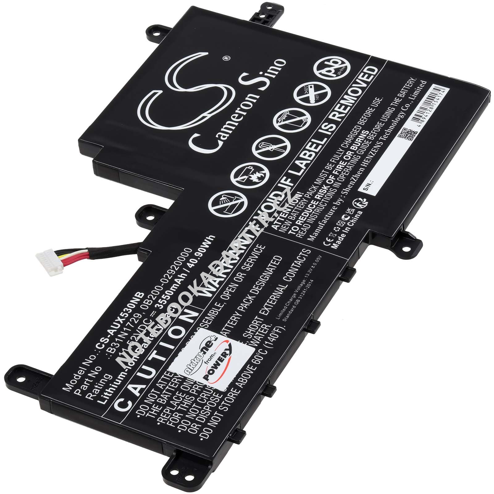 aku kompatibilní s Asus Typ 0B200-02920000