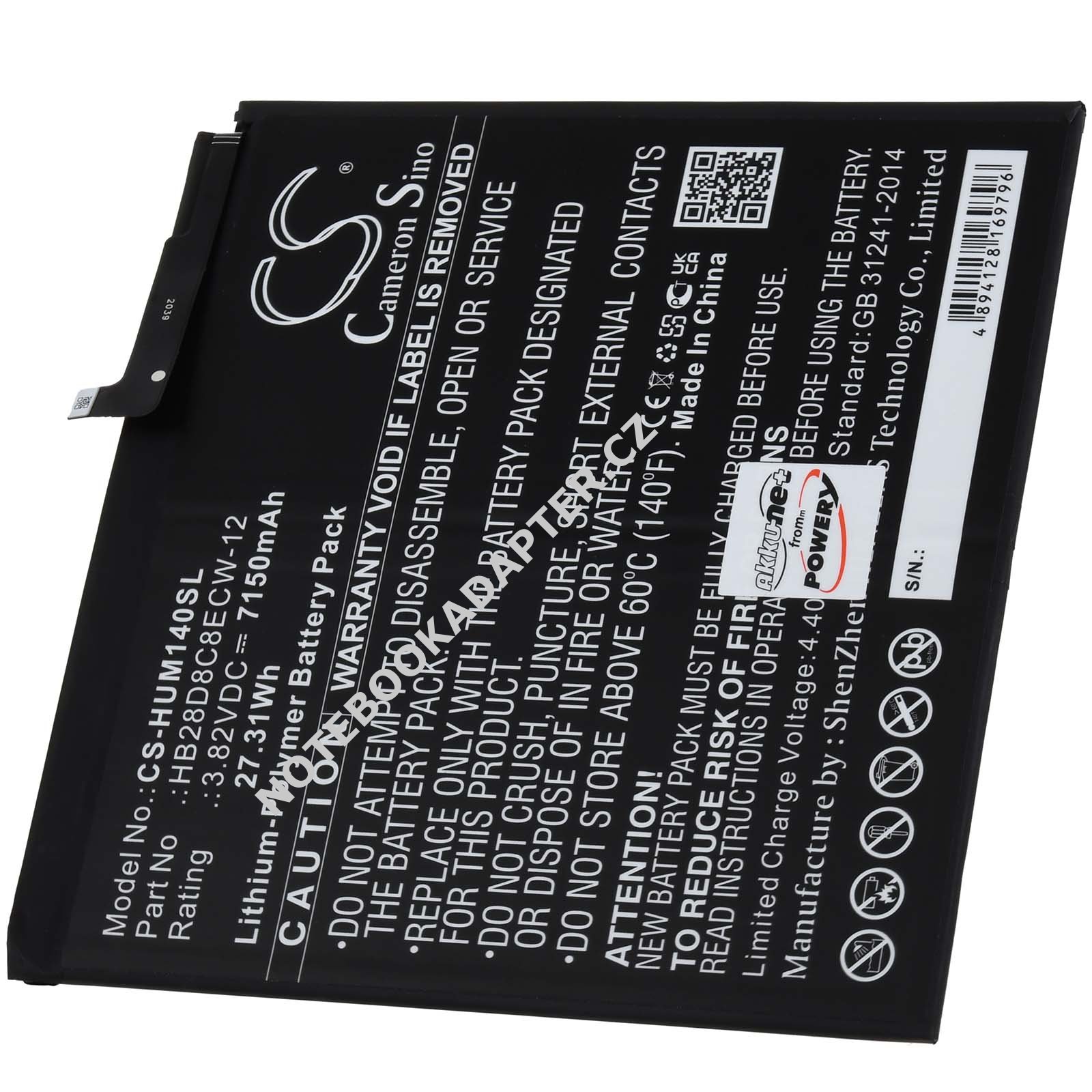 aku kompatibilní s Huawei Typ HB28D8C8ECW-12