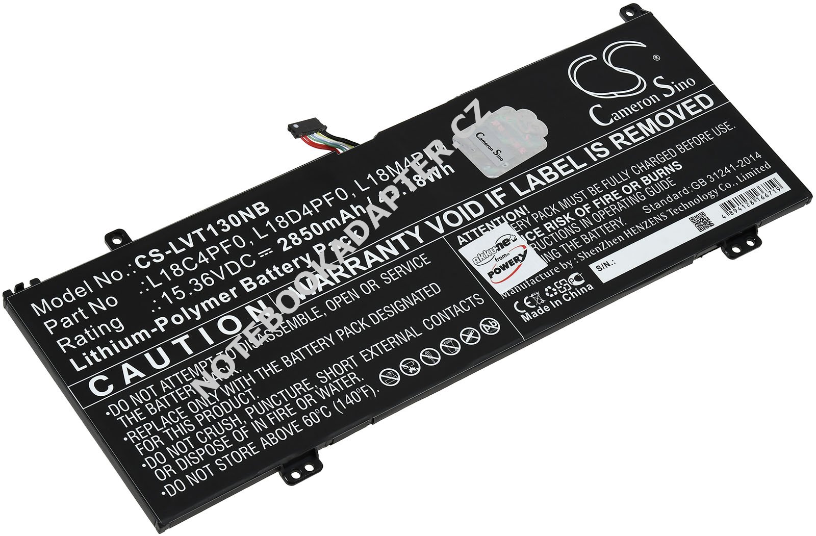 aku kompatibilní s Lenovo Typ SB10W67202