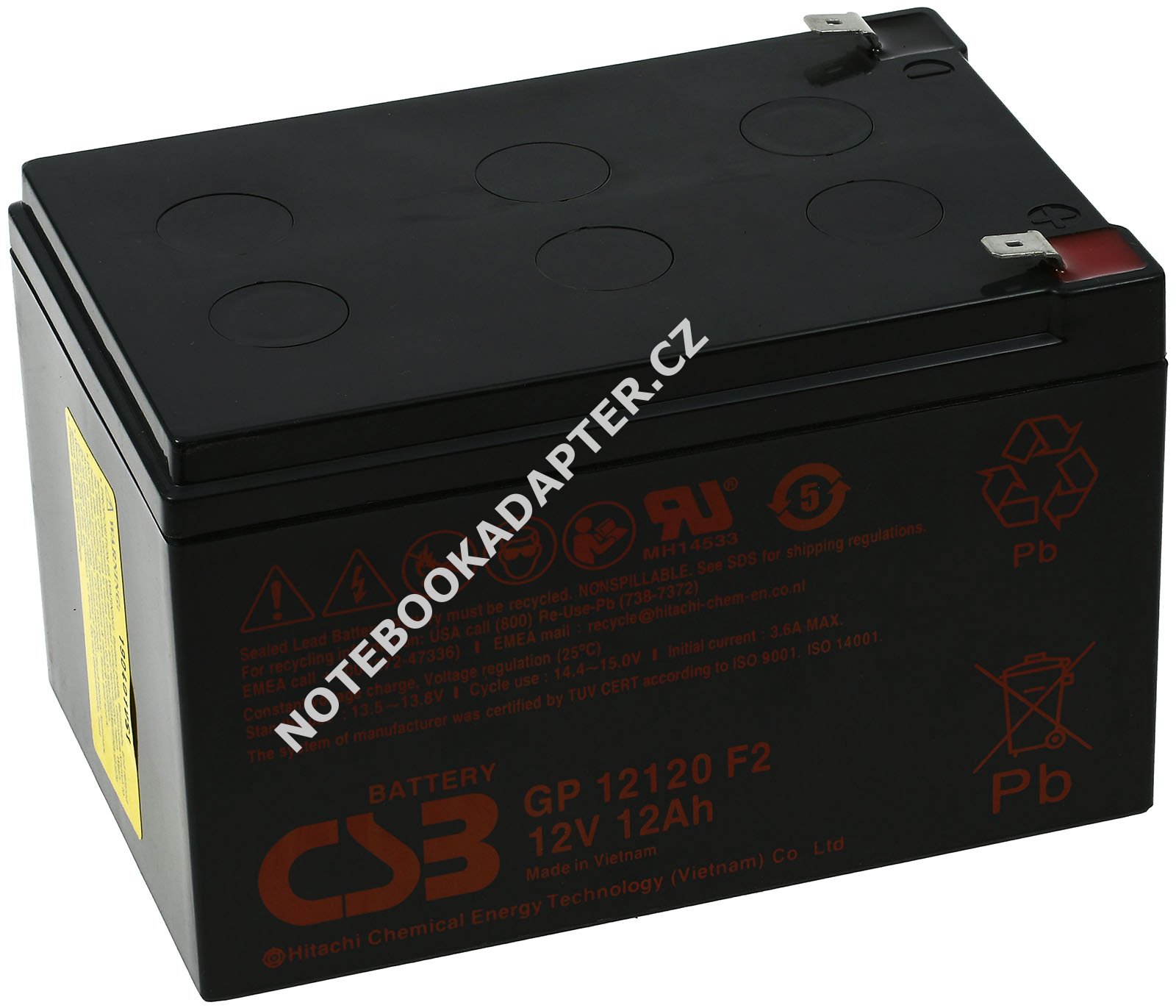 aku pro APC Back-UPS BK650S 12V 12Ah - CSB Stanby originál