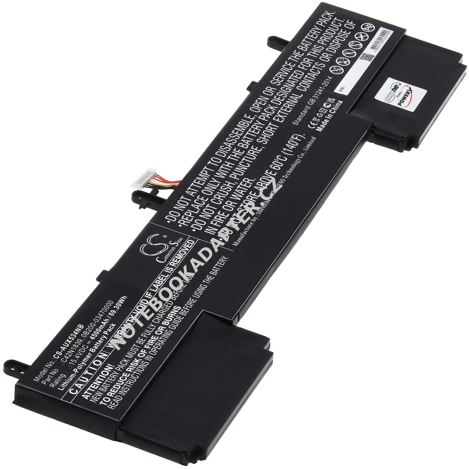 aku pro Asus ZenBook 15 UX534FT-A9032T