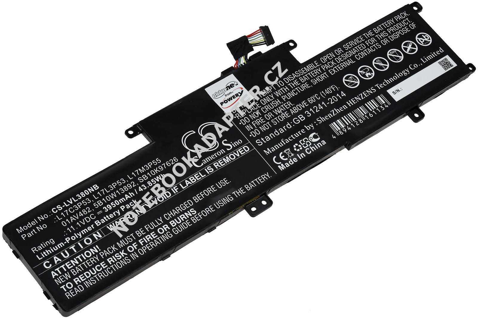 aku pro Lenovo TP L380-20M8S1VF00