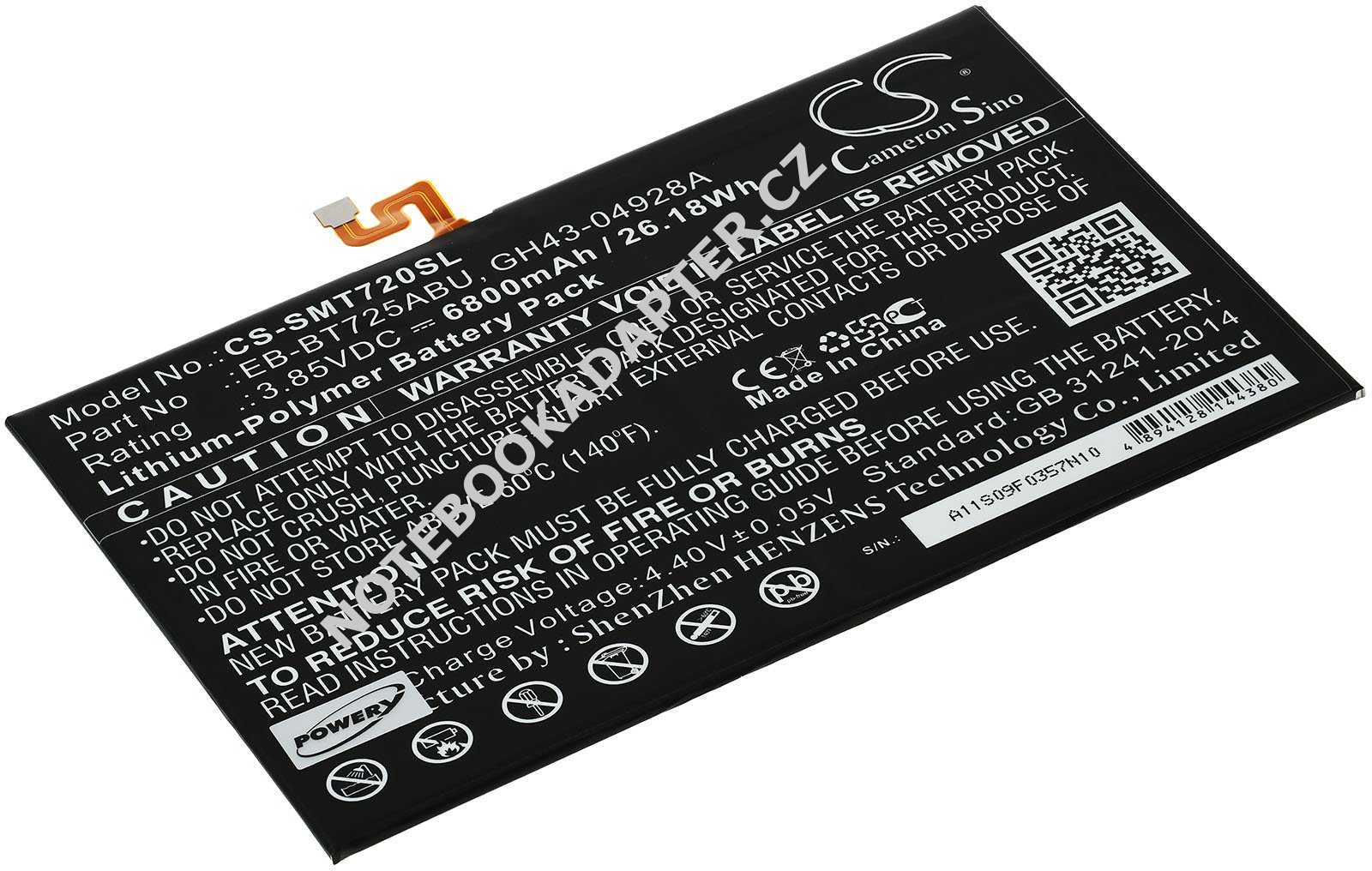 aku pro Samsung Typ GH43-04928A