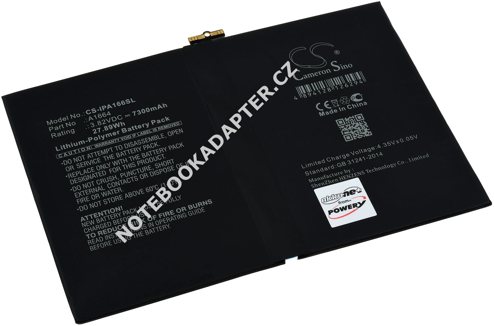 aku pro tablet Apple A2197, A2198, A2199, A2200