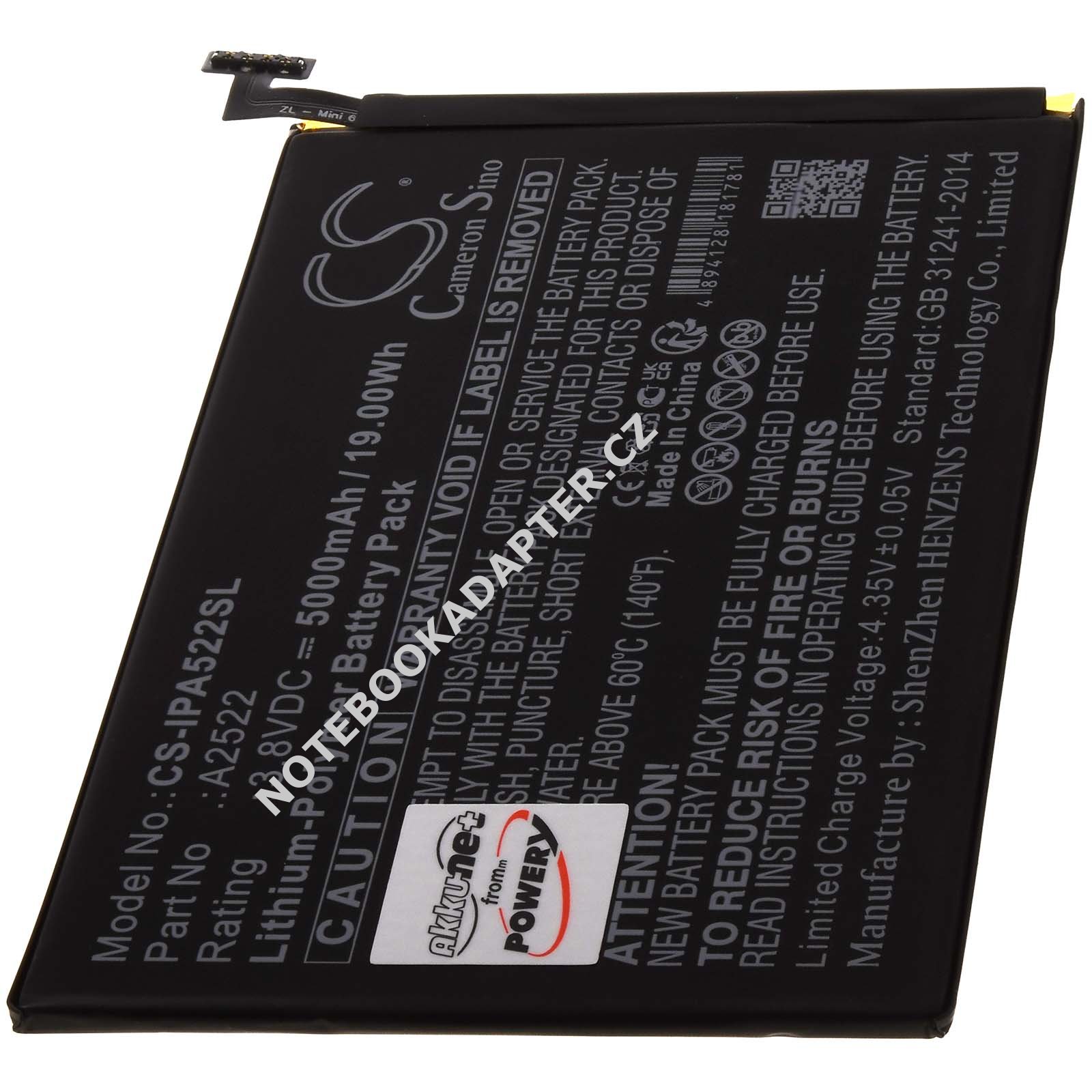 aku pro tablet Apple iPad Mini 6, A2568, Typ A2522