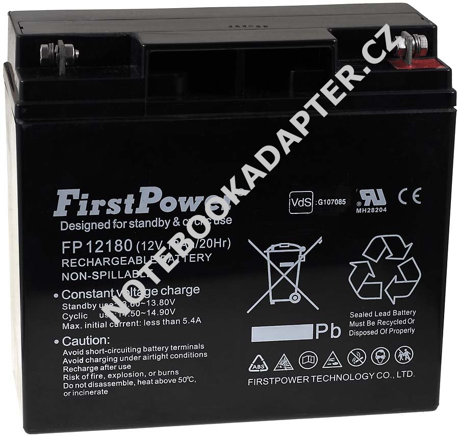 Akumulátor FP12180 12V 18Ah VdS - FirstPower originál
