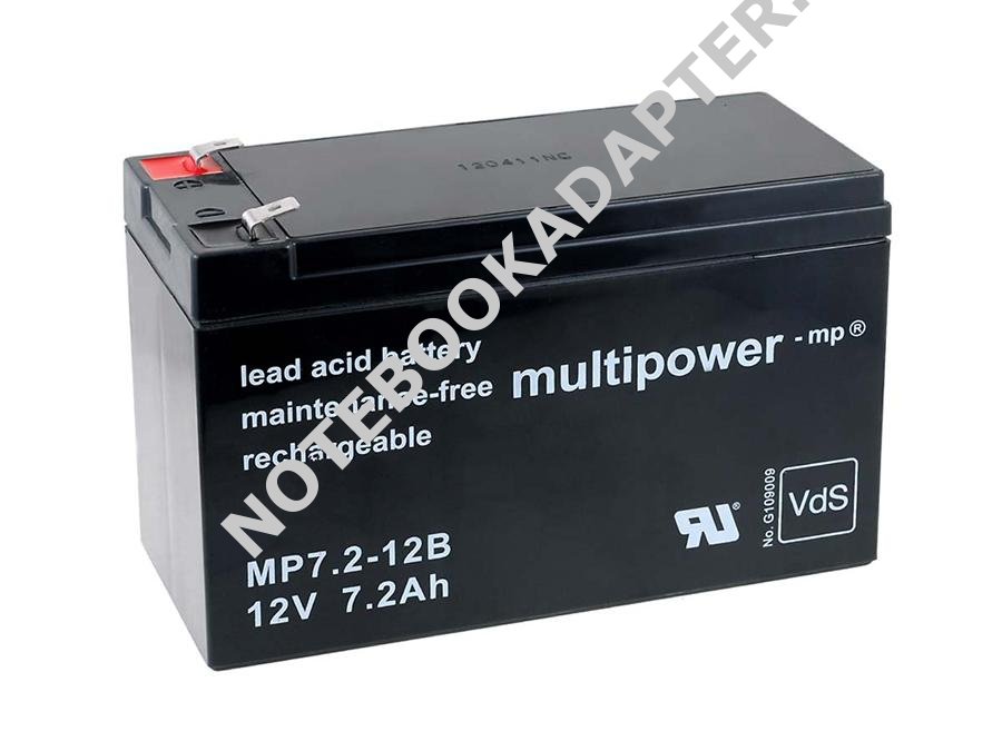 Akumulátor MP7,2-12B VdS kompatibilní s Panasonic Typ LC-R127R2PG1 - Powery