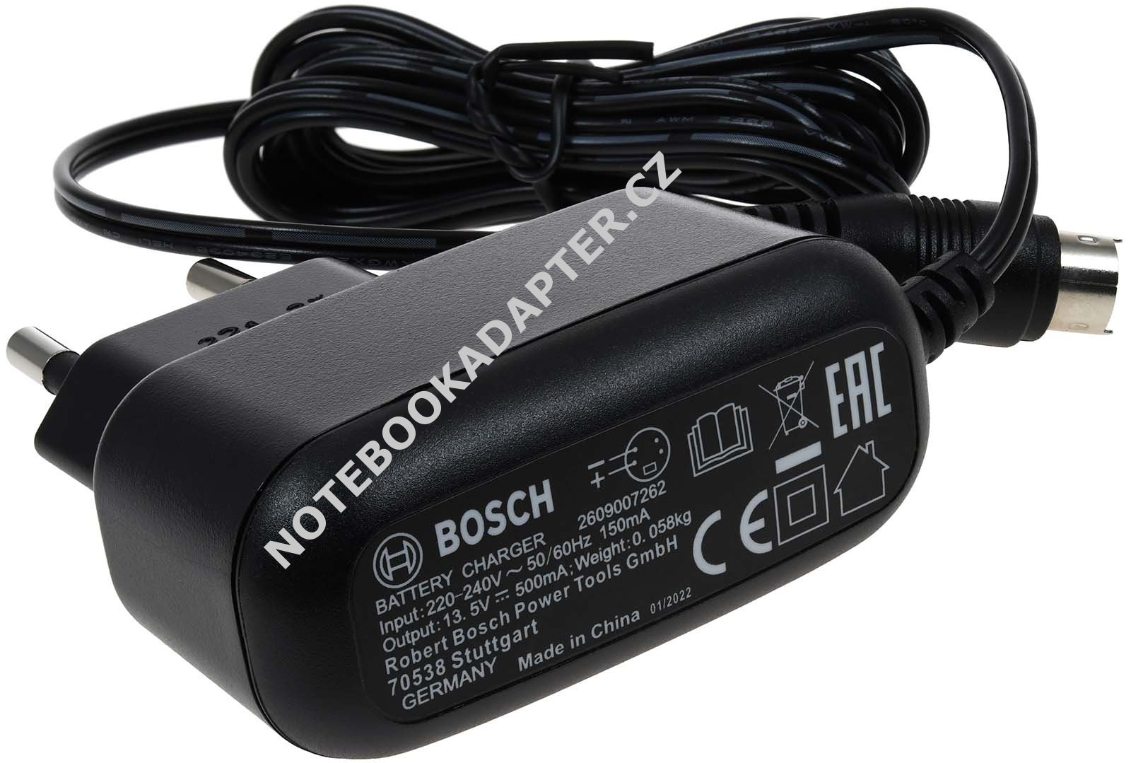 Bosch síťový adaptér / nabíječka pro ASB 10,8 LI originál / BOSCH Ersatzteil (2609007262)