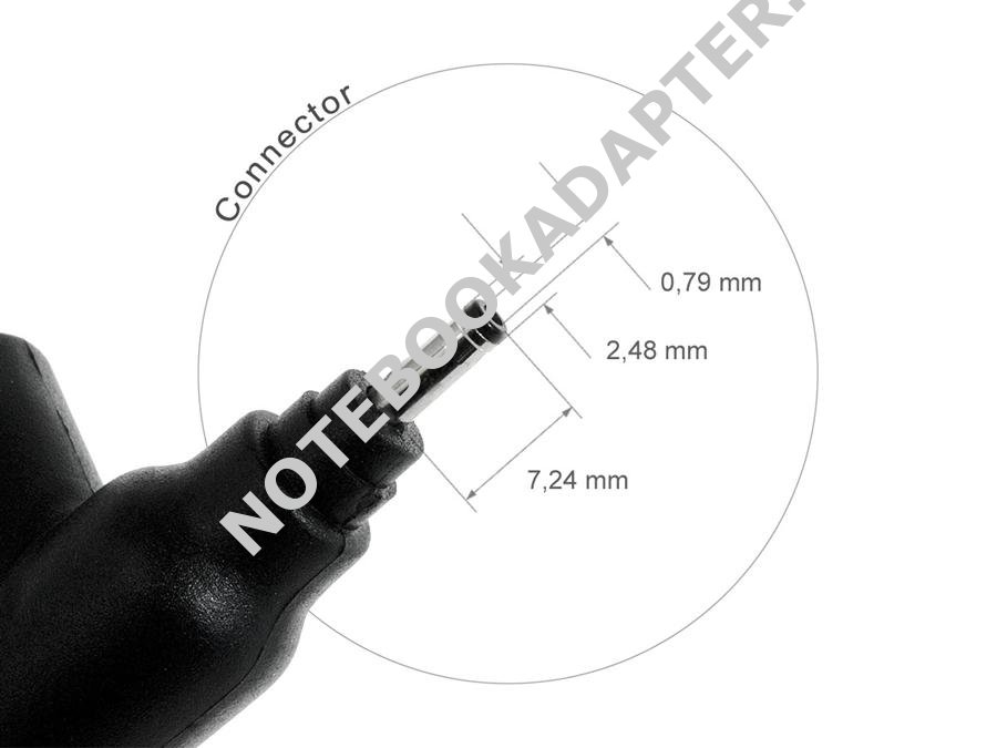 konektor č.26 pro síťový adaptér 2,3x0,7x7mm