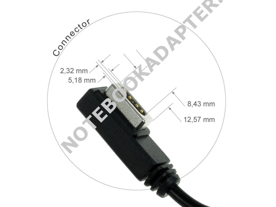 konektor č.28 pro síťový adapter (rozměr na obrázku)