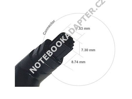 konektor č.8 pro síťový adaptér 7,5x7,3x8,7mm