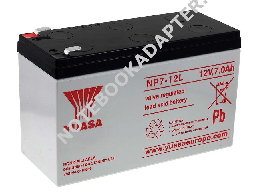 Olověný akumulátor CSB GP1270 F2 (typ NP7-12L Vds) - YUASA originál