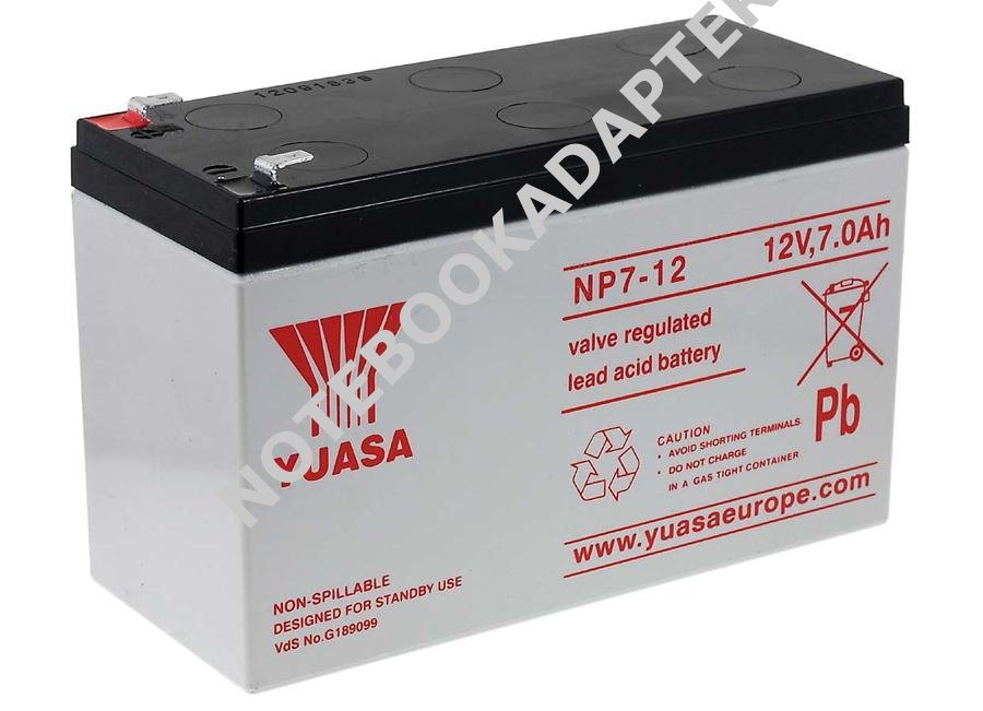 Olověný akumulátor NP7-12 7Ah / 12V Vds - YUASA originál