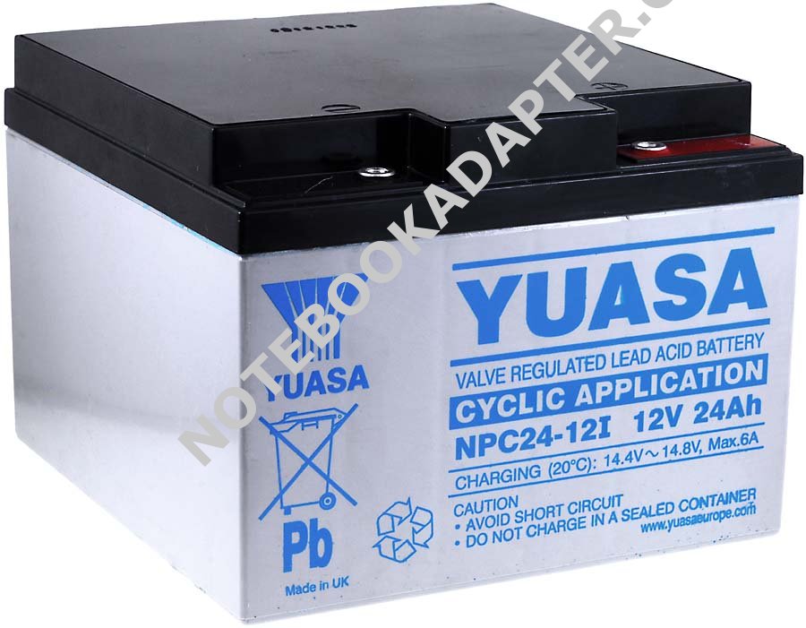 Olověný akumulátor NPC24-12I cyklický provoz - YUASA originál