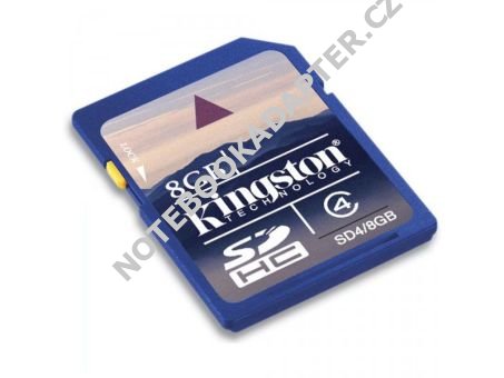 paměťová karta Kingston SDHC 8GB blistr Class 4