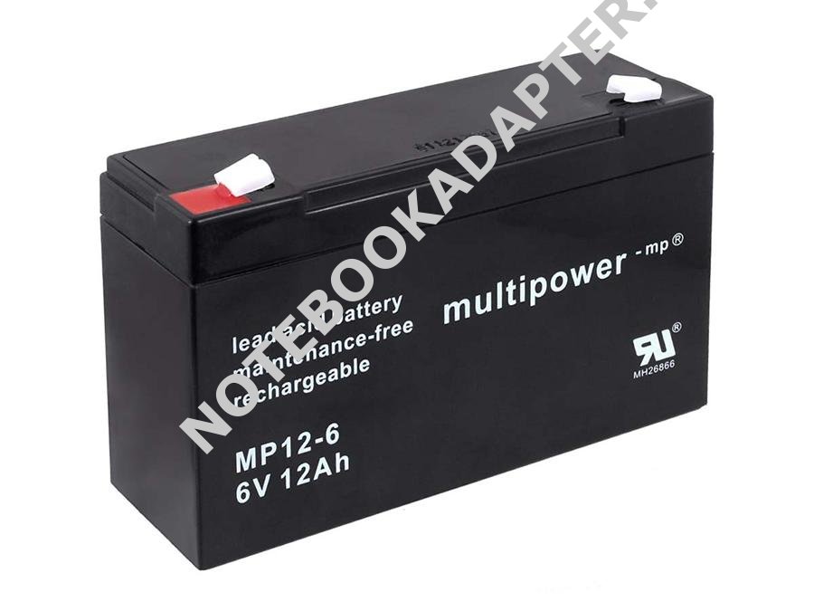 Powery olověná baterie (multipower) MP12-6 nahrazuje Panasonic LC-R0612P