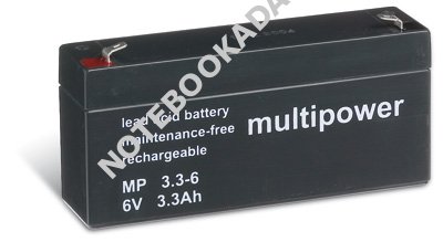 Powery olověná baterie (multipower) MP3,3-6 nahrazuje Panasonic LC-R063R4P
