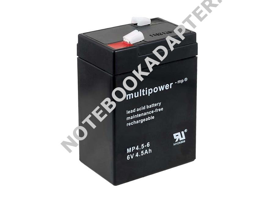 Powery olověná baterie (multipower) MP4.5-6 6V nahrazuje Panasonic LC-R064R5P