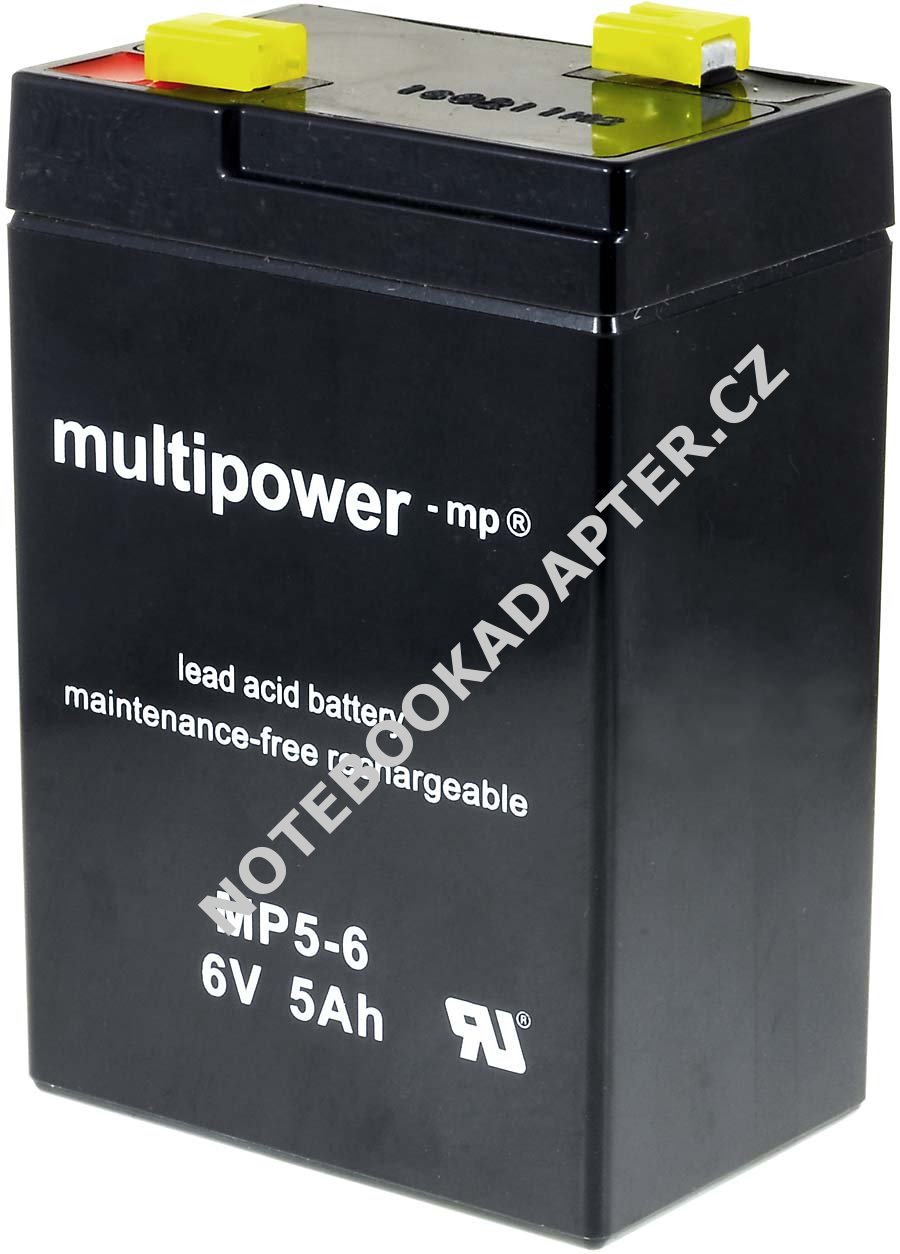 Powery olověná baterie (multipower) MP5-6 nahrazuje Panasonic LC-R064R5P