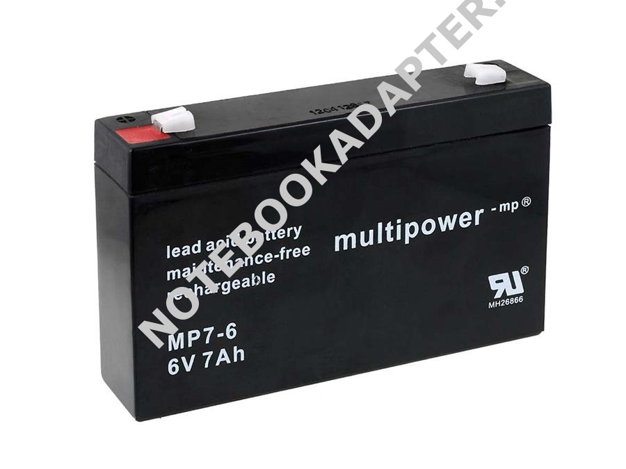 Powery olověná baterie (multipower) MP7-6 nahrazuje Panasonic LC-R067R2P