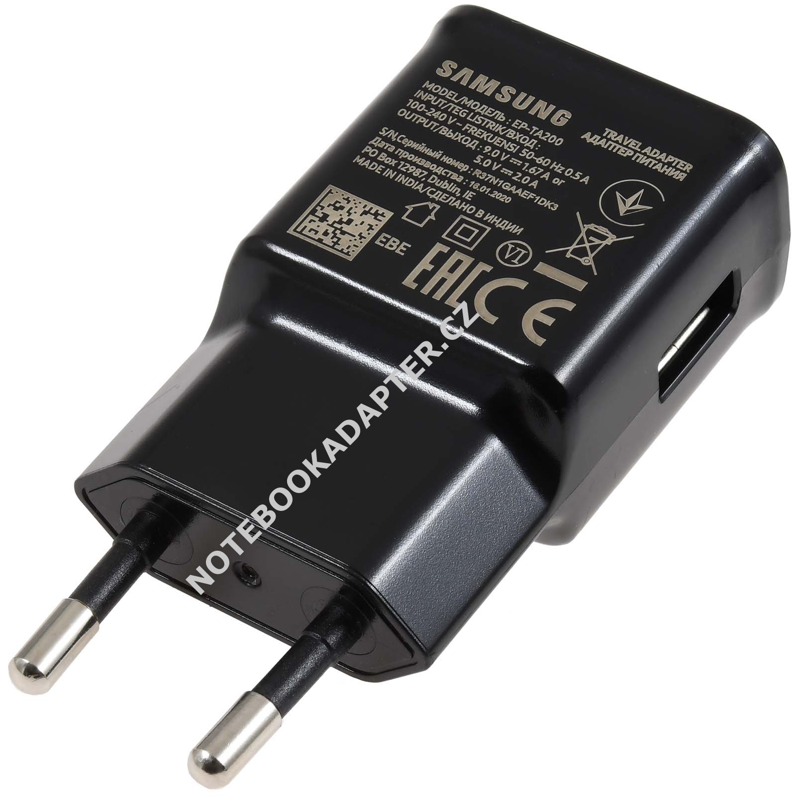 Samsung nabíječka/nabíjecí Adapter pro Samsung Galaxy S3/S3 mini černá originál