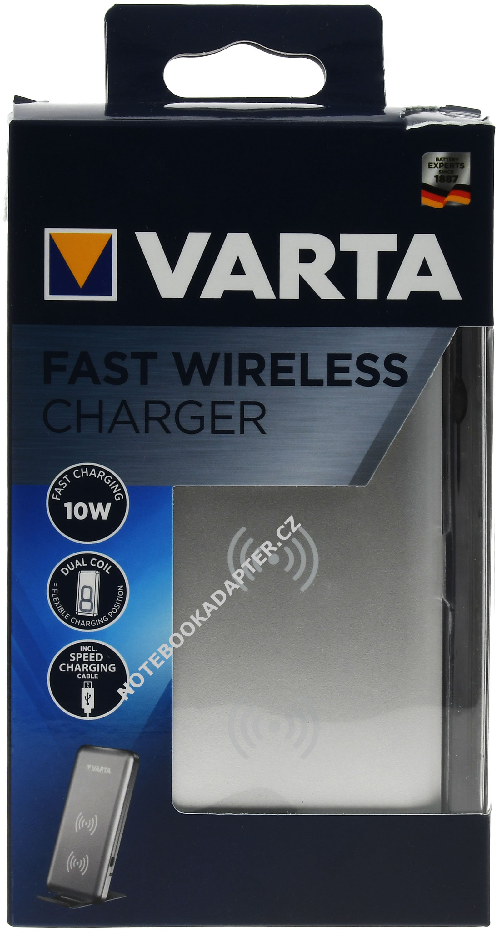 Varta Qi wireless nabíječka pro Qi-fähige Smartphones & Handys, 1.0A inkl. USB kabel originál